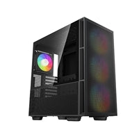 DeepCool CH560, Black, Mid Tower Gaming Case, Tempered Glass, 4x ARGB Fans, E-ATX/ATX/MicroATX