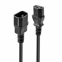 Lindy 30331 2m IEC C13 (Kettle) To IEC C14 (Kettle) Mains Extension Cable - Black