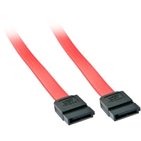 Lindy 33324 0.5m SATA (7 Pin) Cable - Red/Black