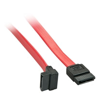 Lindy 33351 0.5m SATA (7 Pin) to 90 Deg SATA (7 Pin) Cable - Red/Black