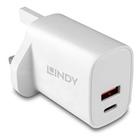 LINDY 73416 20W USB Type A & C Charger