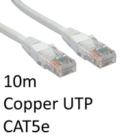 RJ45 (M) to RJ45 (M) CAT5e 10m White OEM Moulded Boot Copper UTP Network Cable