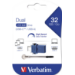 Verbatim Dual - USB 3.0 Drive 32 GB - USB-C / USB-A - Blue