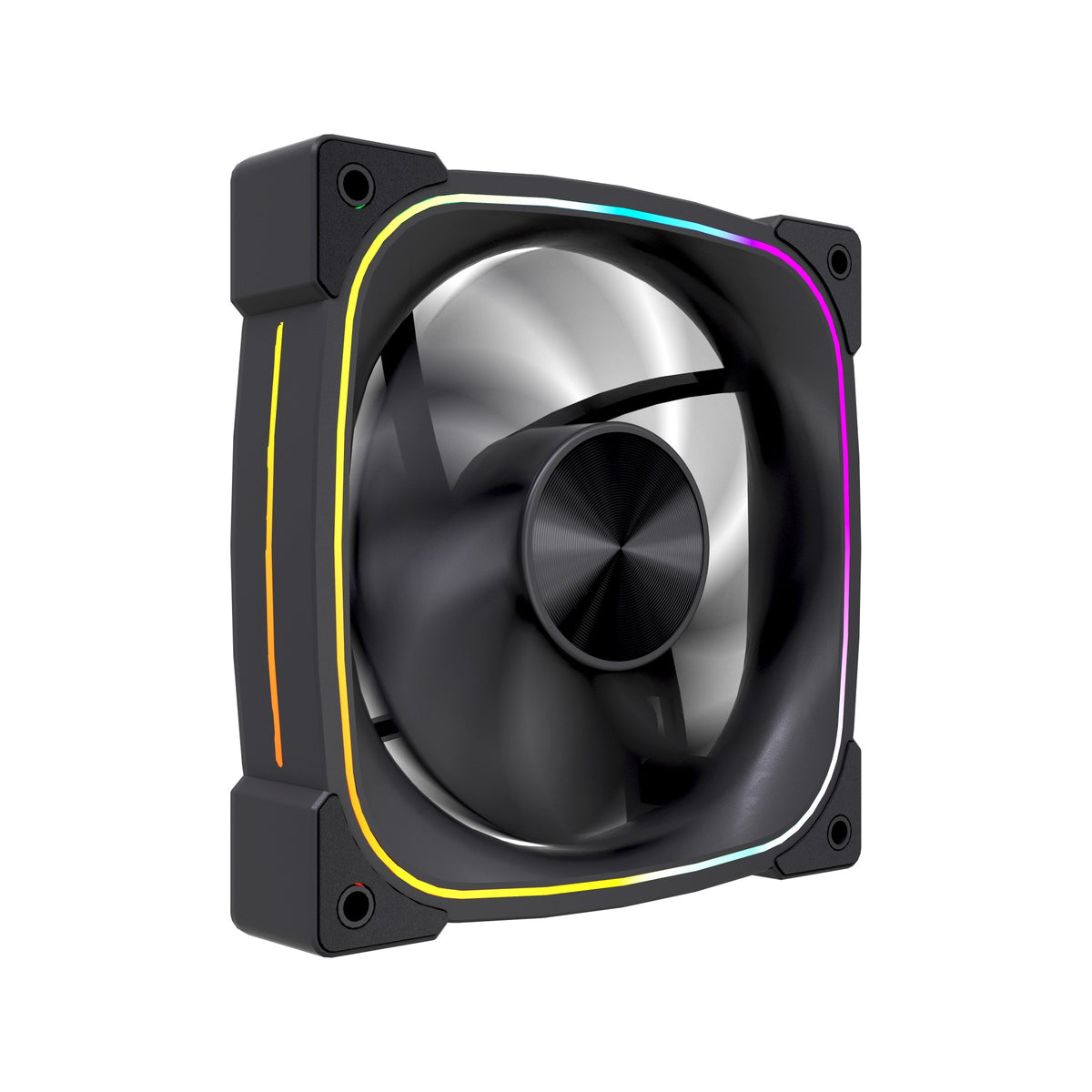 VIDA Stealth 120mm ARGB PWM Case Fan, Hydraulic Bearing, Outer Ring Lighting, 600-1500 RPM, Black Computer case 12 cm 80 pc(s)