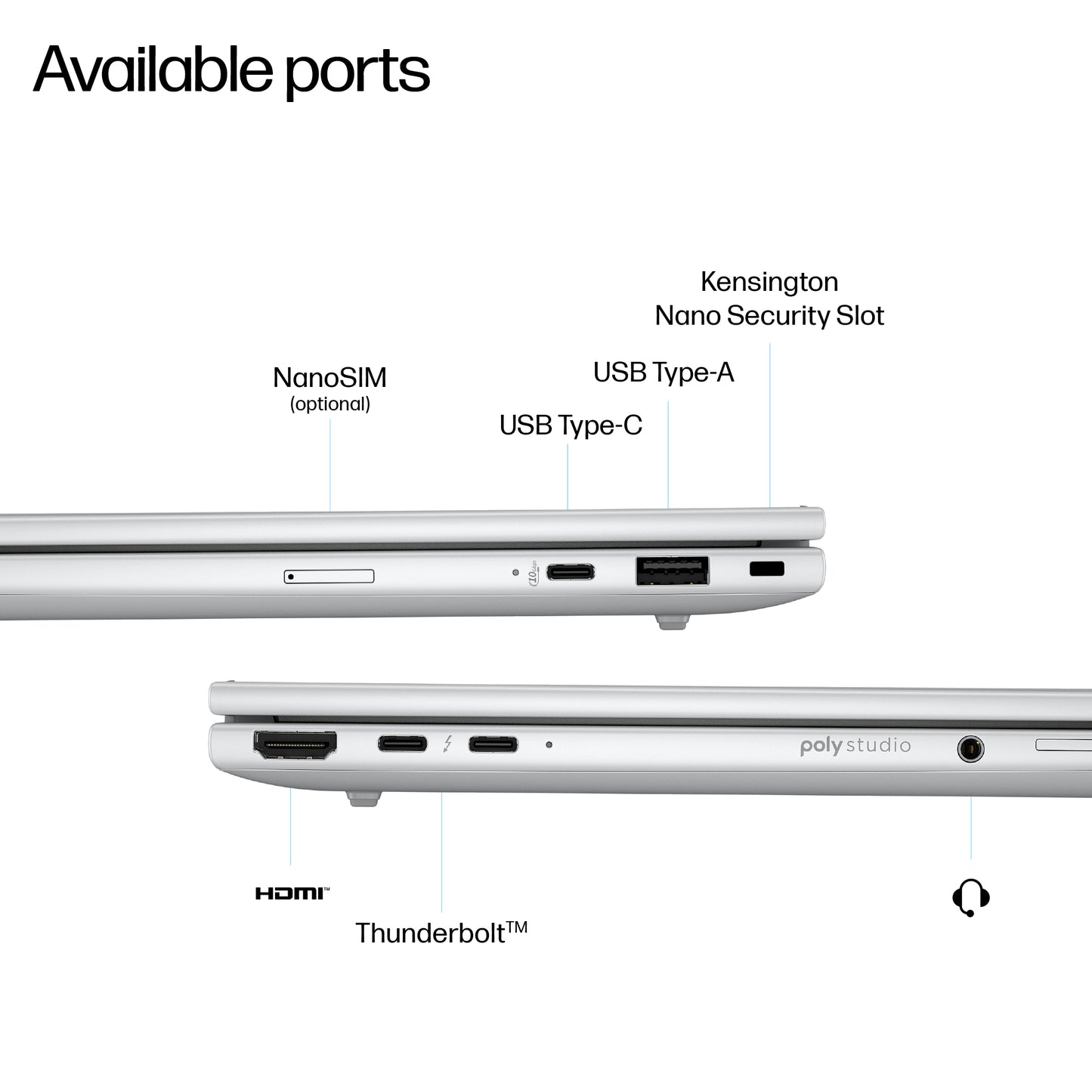 HP EliteBook 8 G1i Next Gen AI PC Wolf Pro Security Edition Copilot+ PC Intel Core Ultra 7 256V Laptop 35.6 cm (14") WUXGA 16 GB LPDDR5x-SDRAM 512 GB SSD Wi-Fi 7 (802.11be) Windows 11 Pro Silver