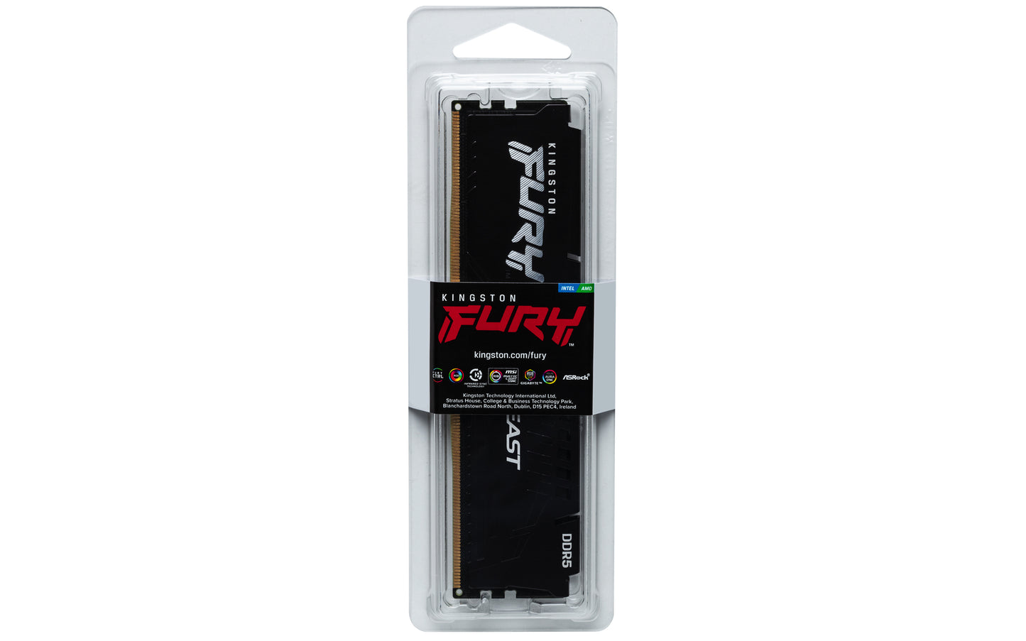 Kingston Technology FURY Beast 32GB 5200MT/s DDR5 CL40 DIMM Black