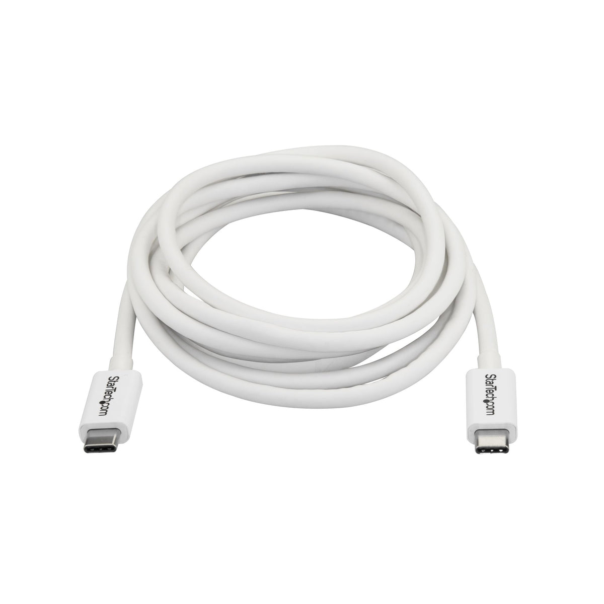 StarTech.com 6.6ft (2m) Thunderbolt 3 Cable, 20Gbps, 100W PD, 4K, Thunderbolt Certified, Compatible with Thunderbolt 4/USB 3.2/DisplayPort