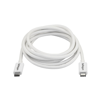 StarTech.com 6.6ft (2m) Thunderbolt 3 Cable, 20Gbps, 100W PD, 4K, Thunderbolt Certified, Compatible with Thunderbolt 4/USB 3.2/DisplayPort