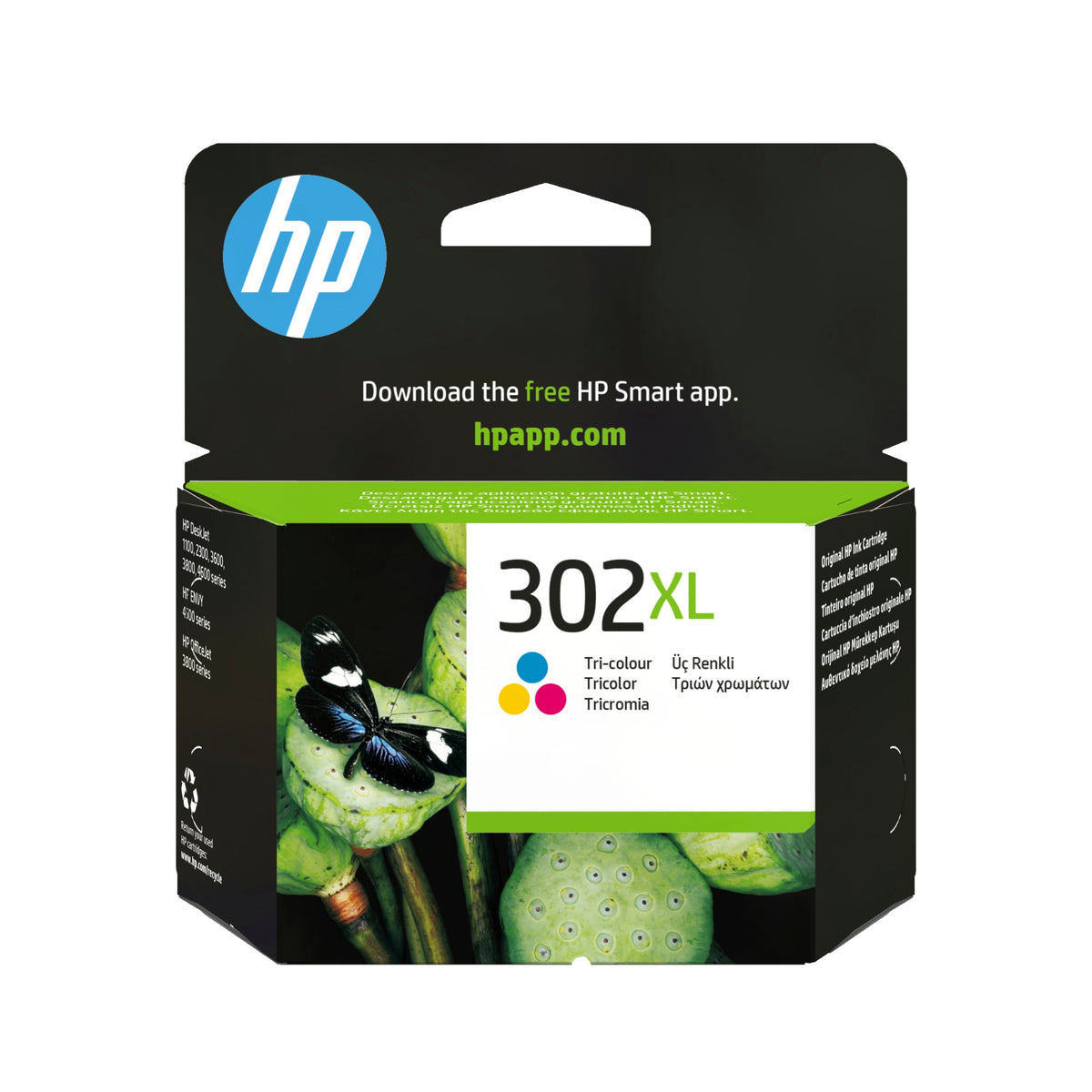 HP F6U67AE/302XL Printhead cartridge color high-capacity, 300 pages ISO/IEC 24711 8ml for HP DeskJet 1110/2130/OfficeJet 5200