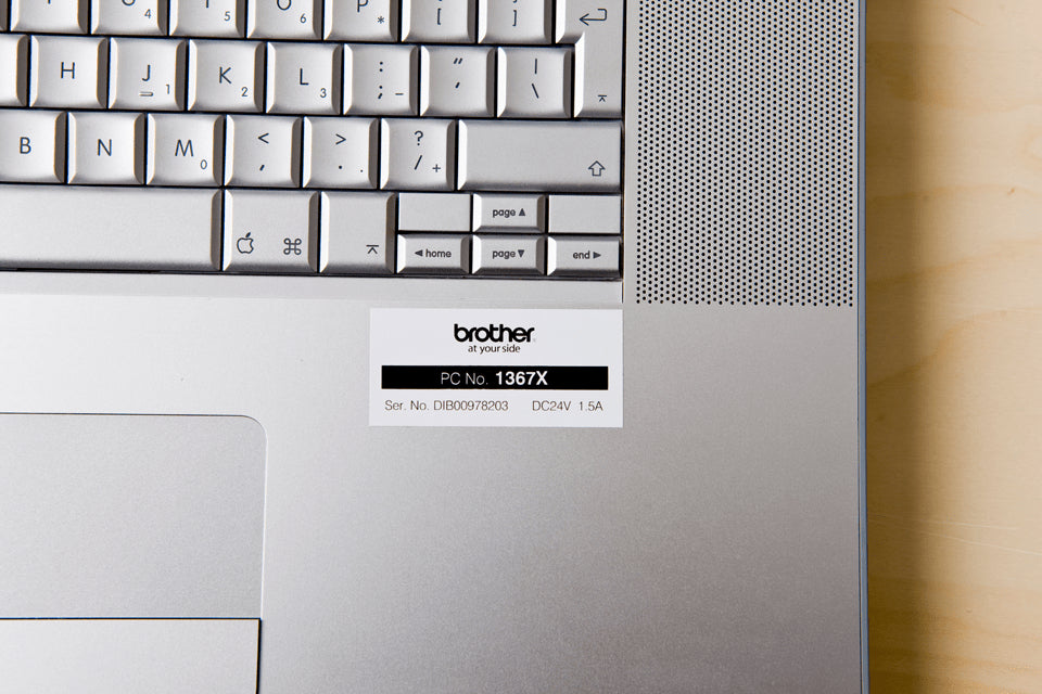 Brother TZE-251 DirectLabel black on white Laminat 24mm x 8m for Brother P-Touch TZ 3.5-24mm/HSE/36mm/6-24mm/6-36mm