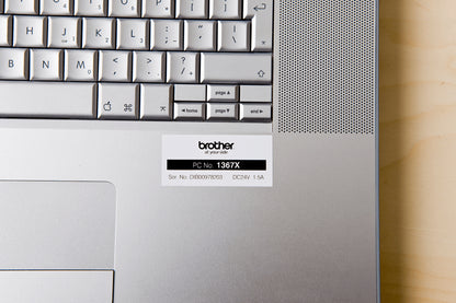 Brother TZE-251 DirectLabel black on white Laminat 24mm x 8m for Brother P-Touch TZ 3.5-24mm/HSE/36mm/6-24mm/6-36mm