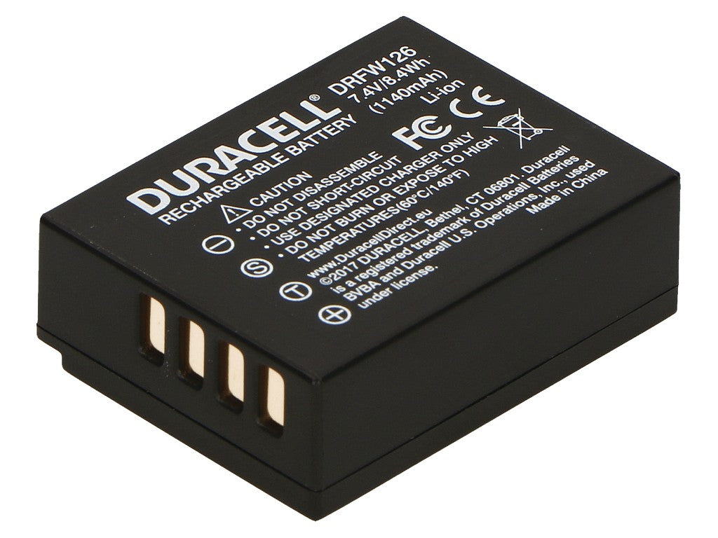 Duracell Camera Battery - replaces Fulifilm NP-W126 Battery