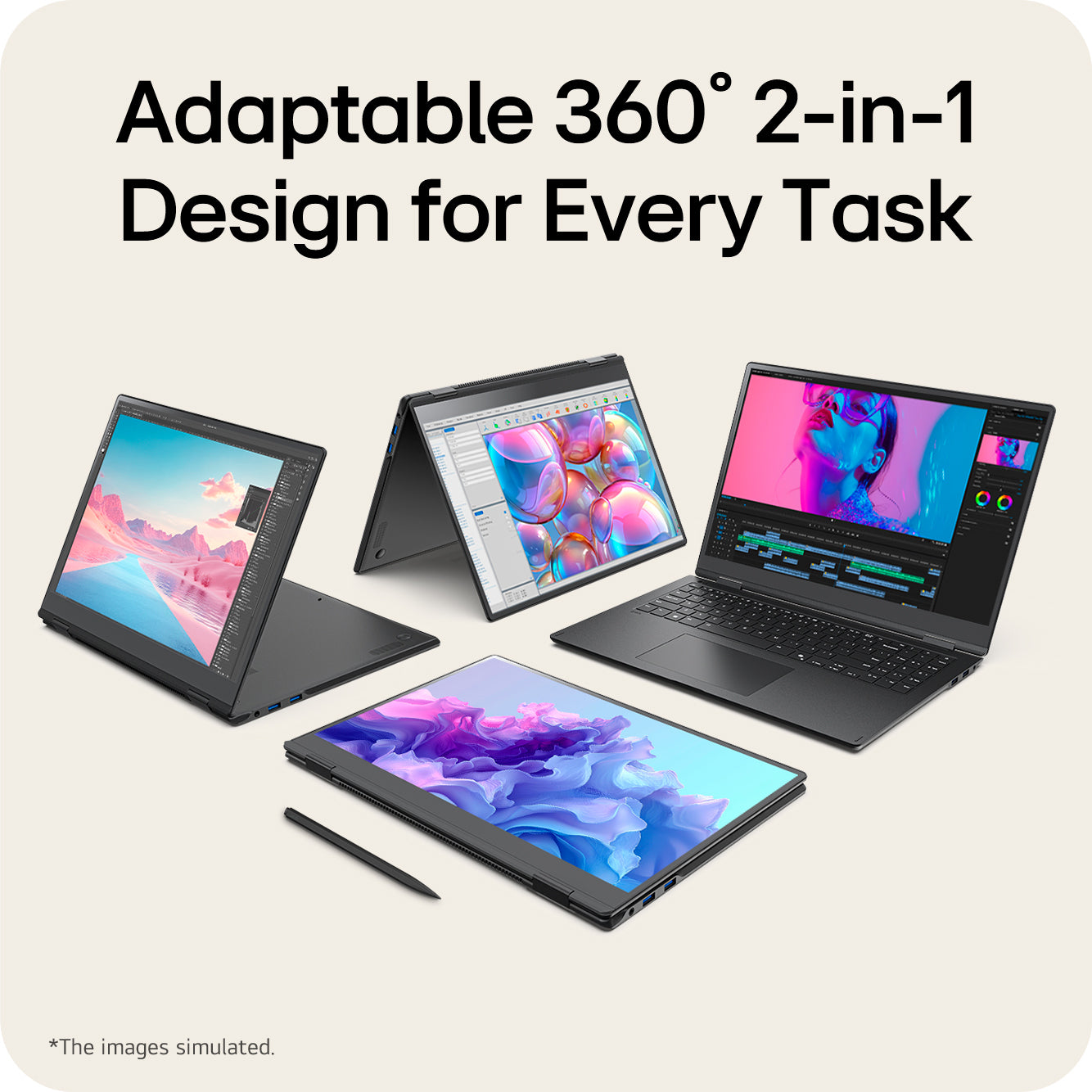 LG Gram Pro 2in1 16T90TP-G 16" Hybrid AI 2-in-1 Laptop - Intel® Core™ Ultra 7 255H, 1TB SSD, 16 GB RAM - Black - [2025]