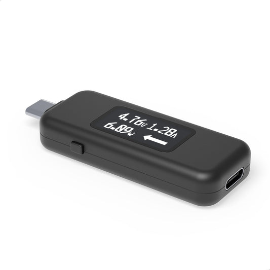 Plugable Technologies USB C Power Meter Tester for Monitoring USB-C Connections up to 240W - Digital Multimeter Tester for USB-C Cables, Laptops, Phones, Chargers - Driverless