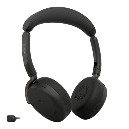 Jabra Evolve3 65 Flex MS - USB-C with Dongle - Black (Wireless Charging Pad)