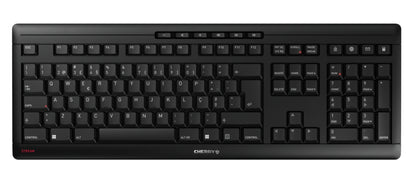 CHERRY STREAM WIRELESS keyboard Universal RF Wireless QWERTY Portuguese Black