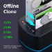 CoreParts MS-CLONER-SATA2.5-3.5 storage drive docking station Black