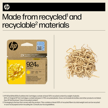 HP 4K0U9NE/924E Ink cartridge yellow EvoMore, 800 pages ISO/IEC 19752 9ml for HP OJ Pro 8120/e