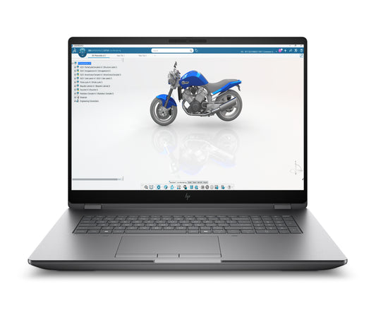 HP ZBook Fury G1i Wolf Pro Security Edition Intel Core Ultra 9 285HX Mobile workstation 45.7 cm (18") WQXGA 128 GB DDR5-SDRAM 2 TB SSD NVIDIA RTX PRO 5000 Blackwell Wi-Fi 7 (802.11be) Windows 11 Pro AI Workstation, AI PC Silver