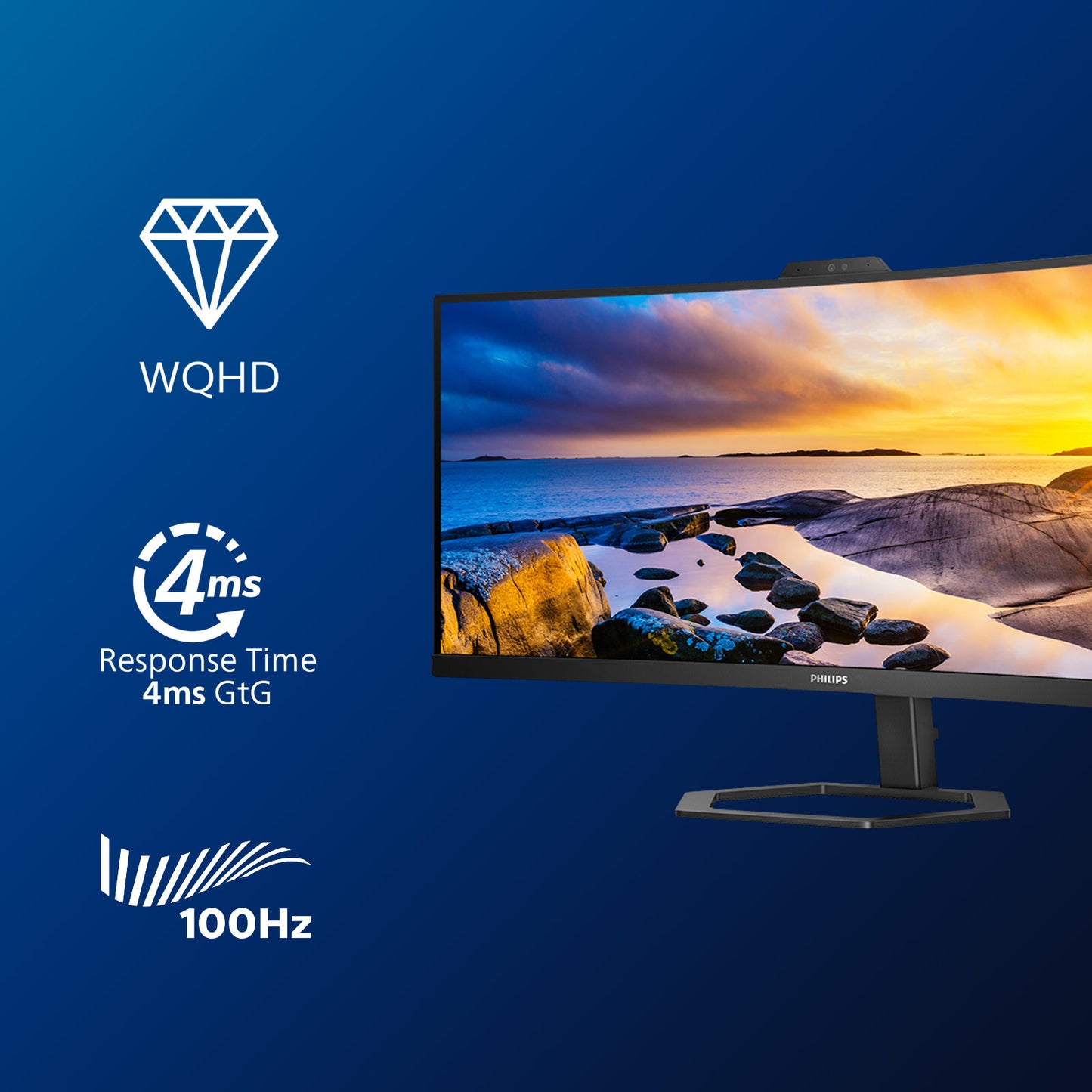 Philips 5000 series 34E1C5600HE/00 computer monitor 86.4 cm (34") 3440 x 1440 pixels 4K Ultra HD LED Black