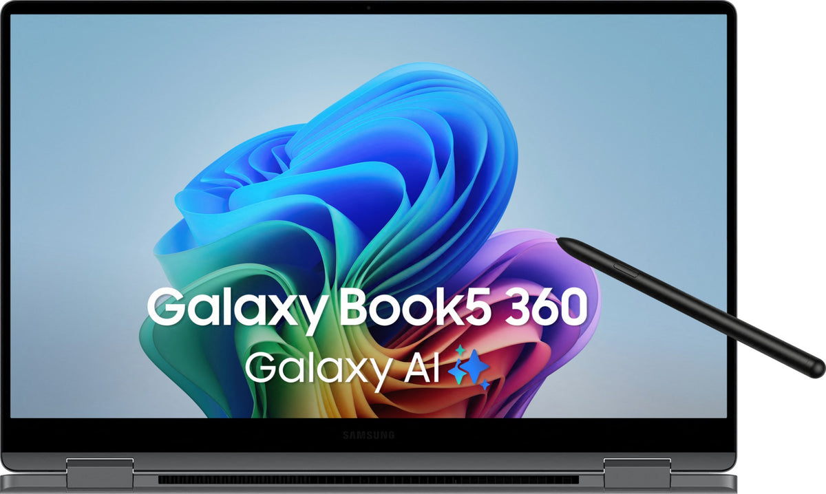 Samsung Galaxy Book5 360 NP754QHA-KG1UK laptop Intel Core Ultra 7 258V Hybrid (2-in-1) 39.6 cm (15.6") Touchscreen Full HD 32 GB LPDDR5x-SDRAM 512 GB SSD Wi-Fi 7 (802.11be) Windows 11 Pro Grey UK English