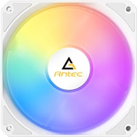Antec P12R ARGB Reverse PWM 120mm Fan - 4-Pin, White, High-Airflow Cooling, 9-Blade Design with Anti-Vibration Pads