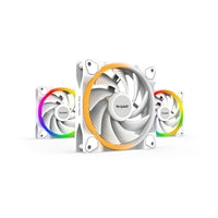 be quiet! Light Wings 120mm Rifle Bearing PMW ARGB 2500 RPM 3 x Case Fans Kit, White with Front & Rear LEDs & ARGB Hub