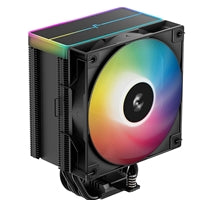 DeepCool AG500 BK ARGB CPU Air Cooler, 240W TDP, 120mm PWM Fan, 5 Copper Heatpipes, Addressable RGB Lighting, Intel & AMD Compatible, Black