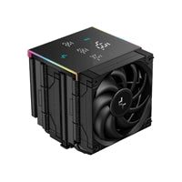 DeepCool AK620 Digital Pro CPU Air Cooler, Dual-Tower with Digital Display, 120mm FDB Fans, ARGB Lighting, 6 Copper Heatpipes, LGA1700/AM5 Compatible, High-Performance Quiet Cooling for Gaming PCs