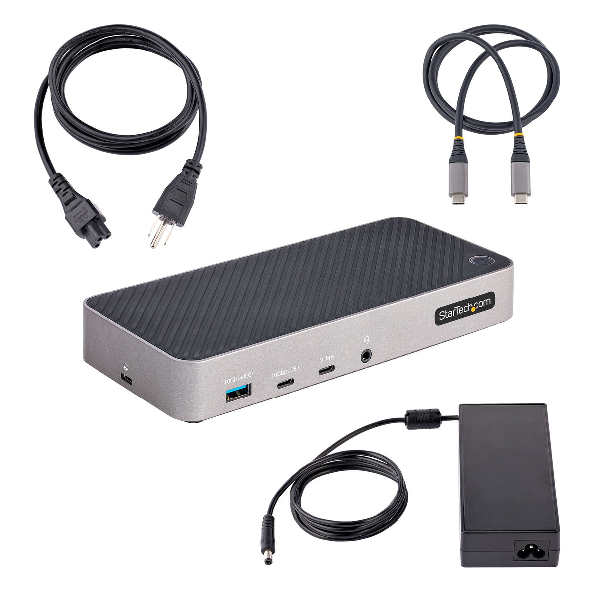 StarTech.com USB-C Triple Monitor Docking Station for MacBook Pro / Air M1 M2 M3 M4 M5 & Windows, Universal 4K HDMI DP Dock, Thunderbolt Compatible, 100W Laptop Charging