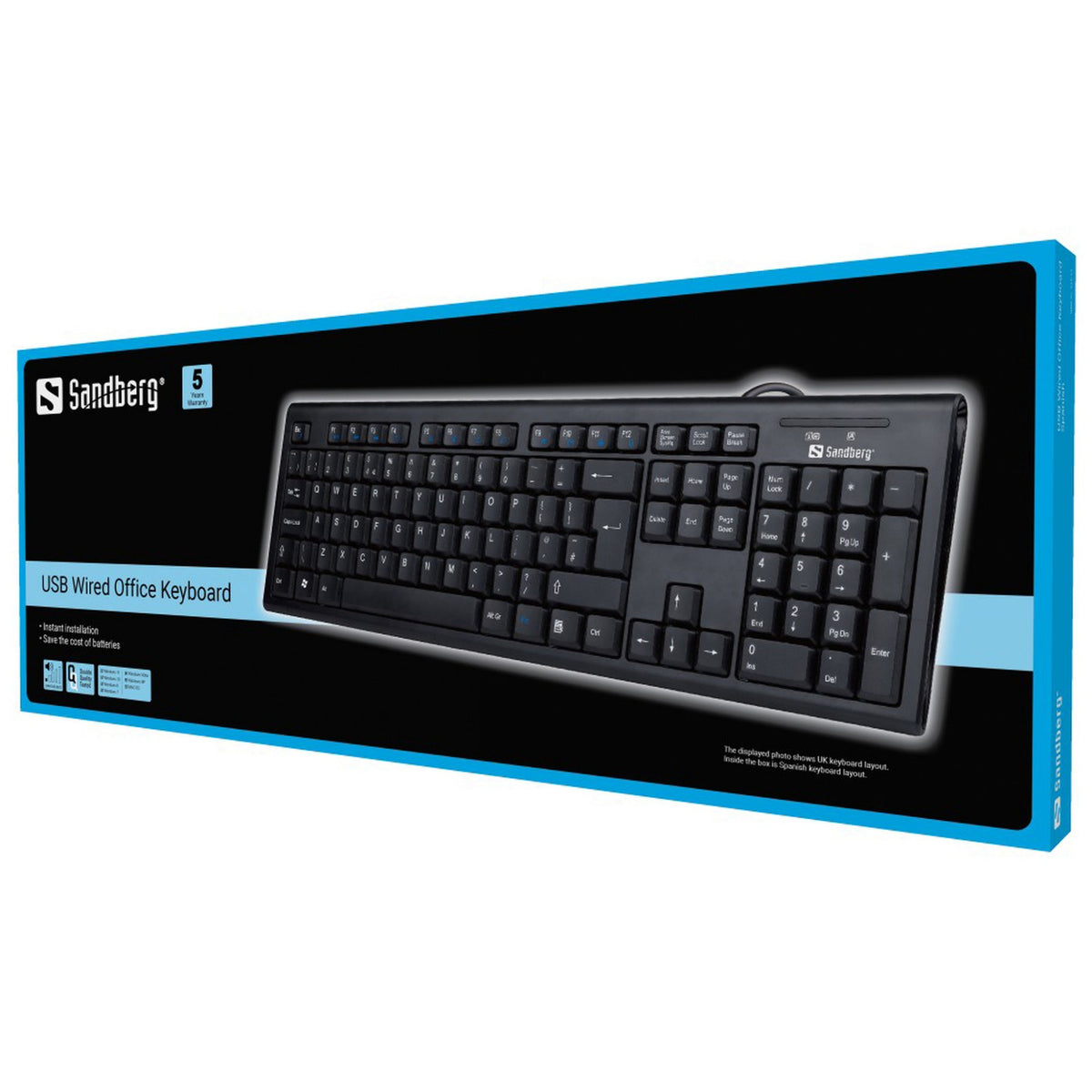 Sandberg USB Wired Office Keyboard ES