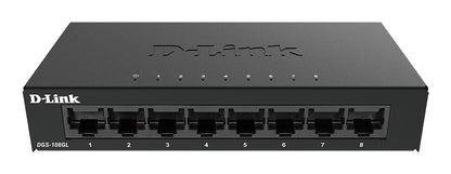 D-Link DGS-108GL 8-Port Gigabit Unmanaged Desktop Switch