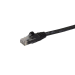 StarTech.com 5m CAT6 Ethernet Cable - Black CAT 6 Gigabit Ethernet Wire -250MHz 100W PoE RJ45 UTP Network/Patch Cord Snagless w/Strain Relief Individually Tested