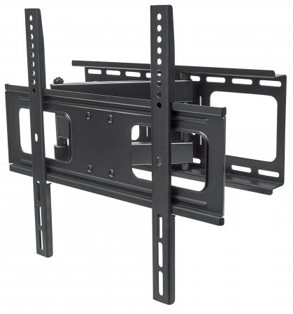 Manhattan Wall Mount for TV & Monitors (Full Motion), For screens 32" to 55", VESA compatibility: all between 200x200mm to 400x400mm - check the dimensions of the four mounting holes on back of screen to ensure it fits, Max 50kg, Black, Bracket, Lifetime