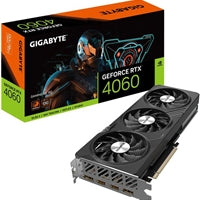 Gigabyte NVIDIA GeForce RTX 4060 GAMING OC 8G Graphics Card, 8GB GDDR6, 3072 CUDA Cores, 2550 MHz Core Clock, Triple Fan, RGB, 2x DisplayPorts / 2x HDMI Ports