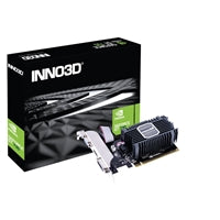 Inno3D NVIDIA GeForce GT 730 2GB SDDR3 LP Graphics Card, 2GB SDDR3, 384 CUDA Cores, 902 MHz Base Clock, Passive Cooling, 1x DVI-D / 1x HDMI Port / 1x VGA