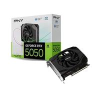 PNY NVIDIA GeForce RTX 5050 8GB GDDR6 Graphics Card, 2560 CUDACores, 2317 MHz Core Clock, Single Fan, 3x DisplayPorts / 1x HDMI Port