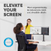 Fellowes Reflex Dual Monitor Arm - Dual Monitor Mount for 8KG 27 Inch Screens - Adjustable Monitor Desk Mount - Tilt 45° Pan 180° Rotation 360°, VESA 75 x 75/100 x 100 - Black