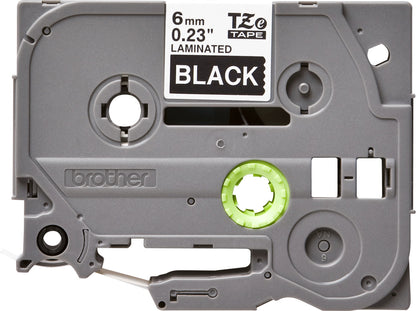 Brother TZE-315 DirectLabel white on black Laminat 6mm x 8m for Brother P-Touch TZ 3.5-18mm/6-12mm/6-18mm/6-24mm/6-36mm