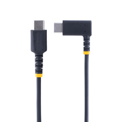 StarTech.com 6.6ft (2m) USB-C Fast Charging Cable, Rugged, Right-Angled, Charge & Sync, 60W (3A) PD, USB 2.0, TPE Jacket and Aramid Fiber - USB C Charging Cord