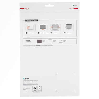 eSTUFF GLBMMB13 display privacy filter 33.8 cm (13.3") Laptop Frameless display privacy filter