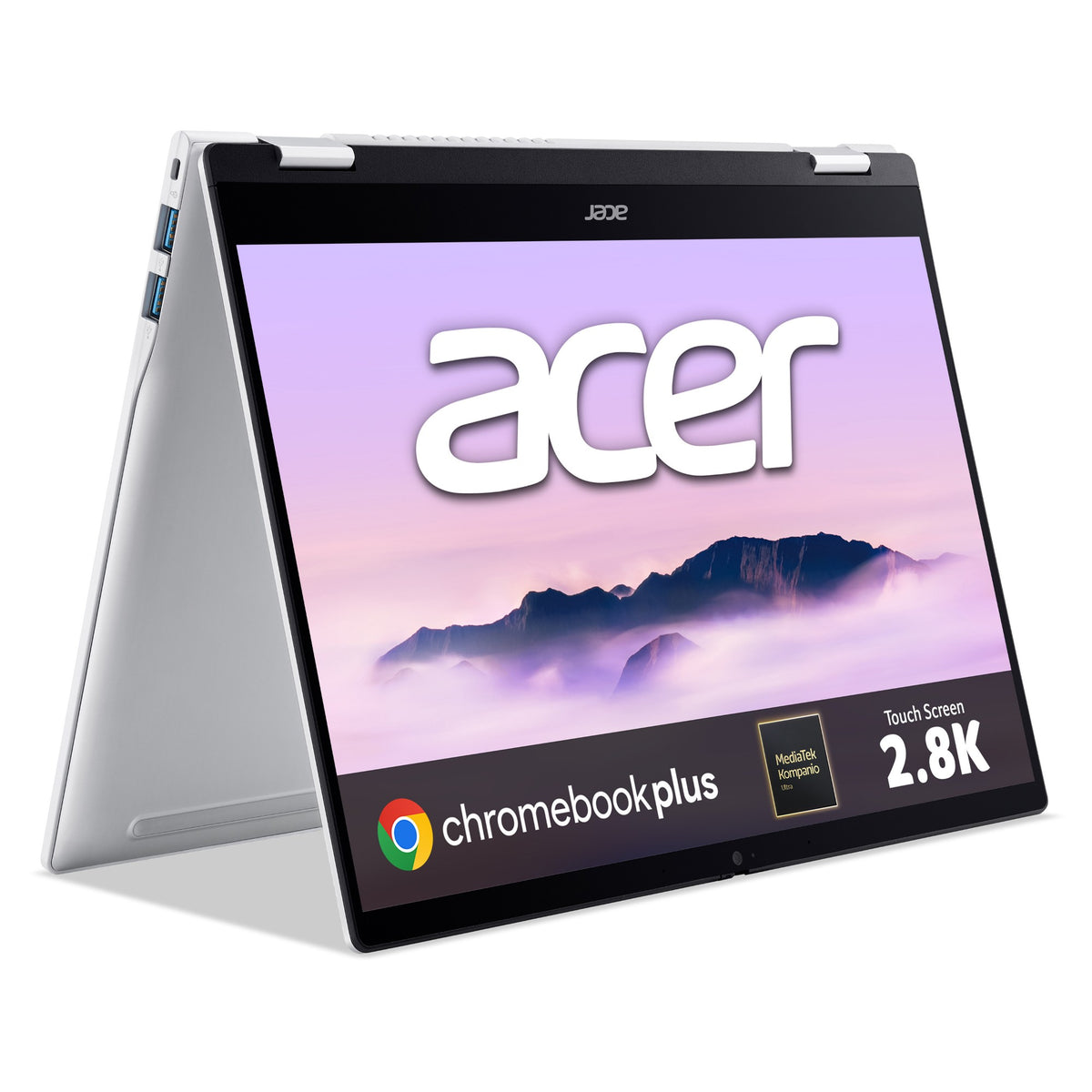 Acer Chromebook Enterprise 514 Plus Spin 514 convertible (CPE594-2N) - MediaTek Kompanio Ultra 910, 16GB RAM, 256GB, 14" 2.8K touchscreen, Chrome OS