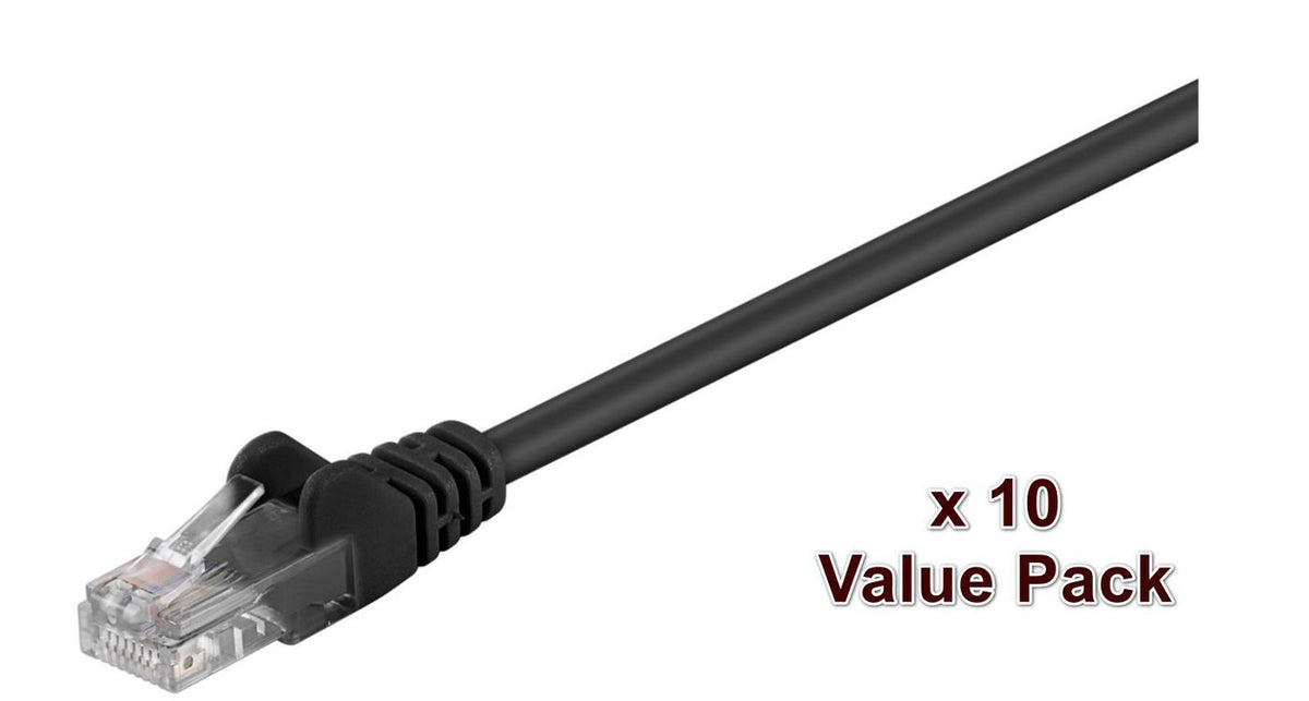 Microconnect V-UTP502SVP networking cable Black 2 m Cat5e U/UTP (UTP) Round