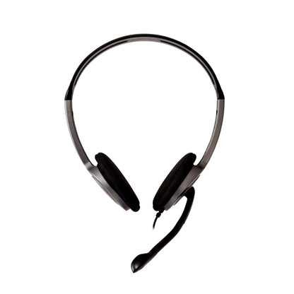 V7 HA212-2EP headphones/headset Wired Head-band Calls/Music Black, Silver