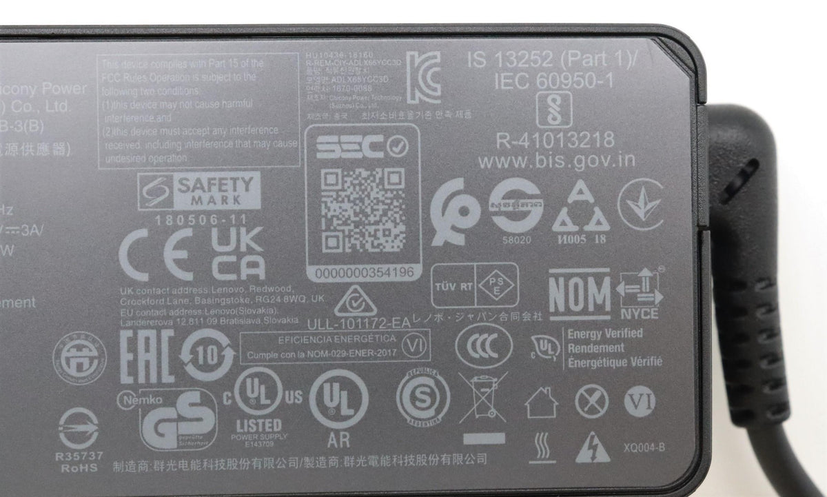 Lenovo 5A11E21011 power adapter/inverter Indoor 45 W Black