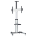 Manhattan Trolley Mount Stand for TV & Monitors, For screens 37" to 65", VESA compatibility: all between 200x200 to 600x400mm - check the dimensions of the four mounting holes on back of screen to ensure it fits, Max 50kg, Silver, LFD, Bracket, Lifetime W