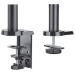 Manhattan Dual Desk Mount for TV & Monitors (Full Motion Gas Spring), For screens 10" to 27", Clamp or Grommet Assembly, VESA compatibility: 75x75 and 100x100mm - check the dimensions of the four mounting holes on back of screen to ensure it fits, Max 8kg