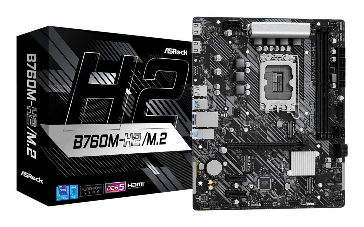 Asrock B760M-H2/M.2 Intel B760 LGA 1700 micro ATX