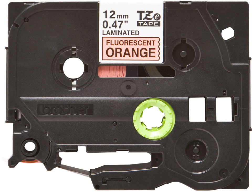 Brother TZE-B31 DirectLabel black on orange Laminat 12mm x 5m for Brother P-Touch TZ 3.5-18mm/6-12mm/6-18mm/6-24mm/6-36mm