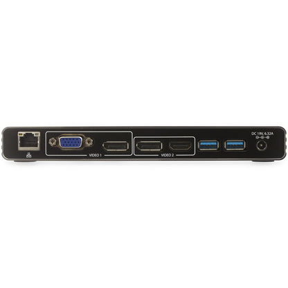 StarTech.com Thunderbolt 3 Dock - Dual 4K 60Hz Monitor TB3 Laptop Docking Station with DisplayPort, HDMI & 1080p VGA - 85W Power Delivery & Charging - 2x USB-A, Ethernet - Mac & Windows